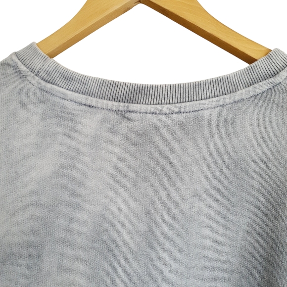 Bolongaro Trevor Sweatshirt Grey Acid Washed Size Large - Picture 6 of 11